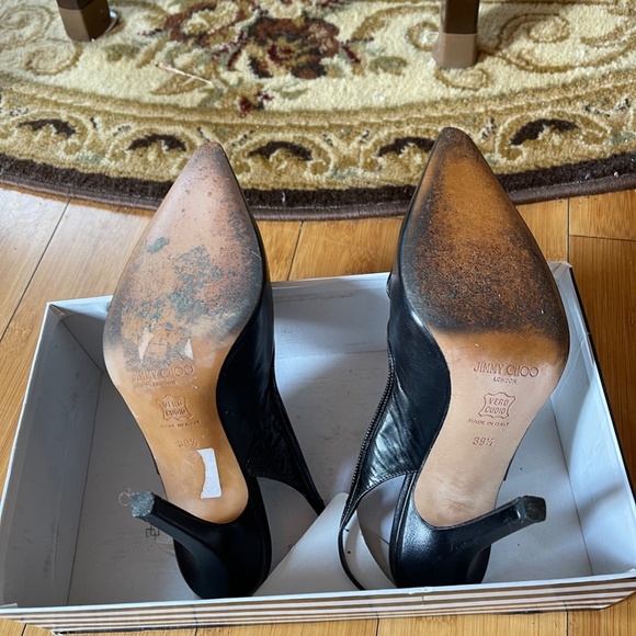 Jimmy Choo Black Slingback/Mary Janes size 39 1/2 - Picture 3 of 11